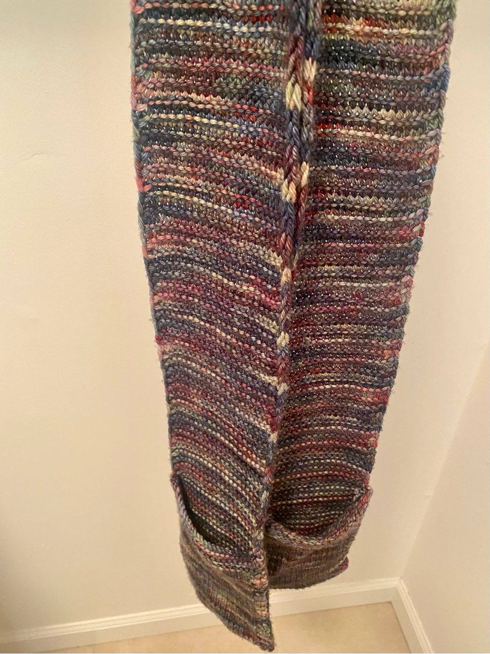 Multi-Color Women’s Scarf With Pockets